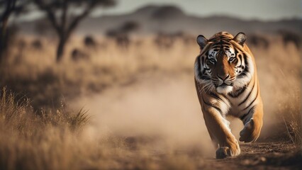 portrait of the Tiger at the field