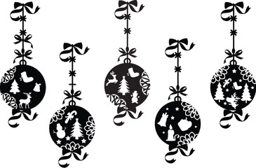 Christmas Door Ornament Element
