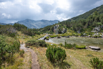 Landscape of The Fish Lakes, Rila mountain, Bulgaria