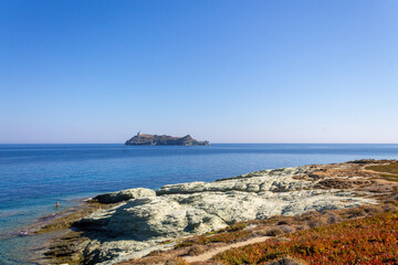 beach and rocks in brittany