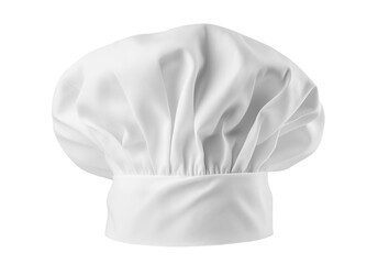 White cooks cap isolated on transparent background. white chef's hat on white. PNG
