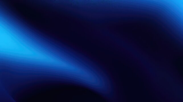Black dark azure cobalt sapphire blue abstract background Color gradient Geometric shape Wave wavy curved line Rough grunge grain