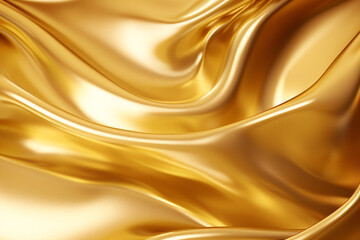 golden silk background, generative ai