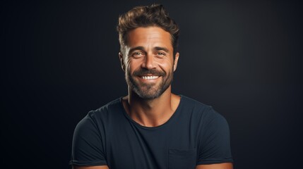 Obraz premium Image of a smiling handsome man.