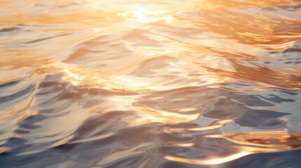 An image of a water surface reflecting warm sunlight.