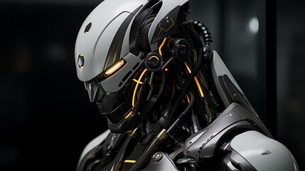 Fototapeta premium Image of futuristic robot.