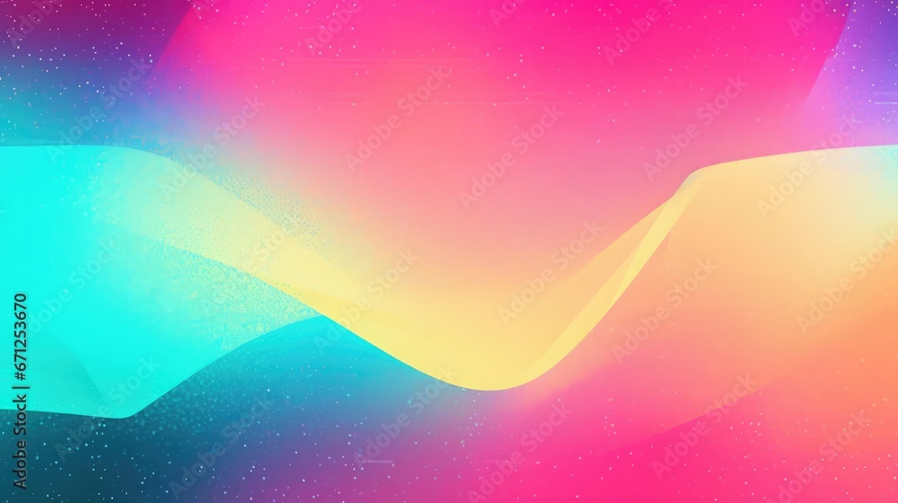 Poster colourful 80s 90s style background banner with a noisy gradient texture