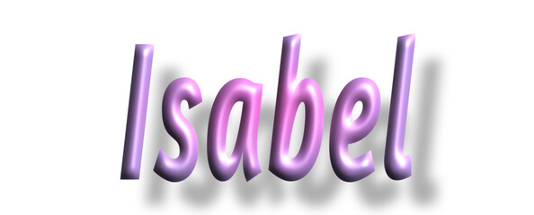 Isabella - pink color - female name - ideal for websites, emails, presentations, greetings, banners, cards, books, t-shirt, sweatshirt, prints, cricut, silhouette,

