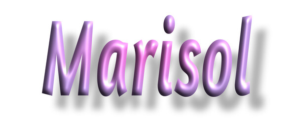 Marisol - pink color - female name - ideal for websites, emails, presentations, greetings, banners, cards, books, t-shirt, sweatshirt, prints, cricut, silhouette,

