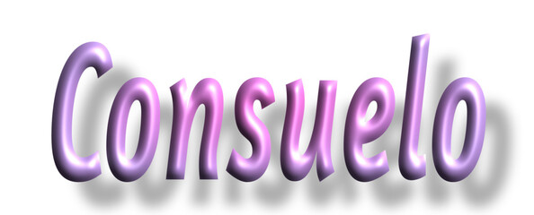 Consuelo - pink color - female name - ideal for websites, emails, presentations, greetings, banners, cards, books, t-shirt, sweatshirt, prints, cricut, silhouette,

