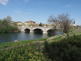 Fototapeta na wymiar River Po in Turin