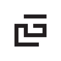 Letter LG or GL monogram logo design