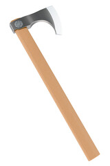 Battle Axe, 3D rendering isolated on transparent background