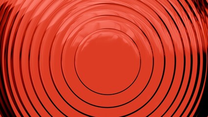 Abstract red round background with concentric circles