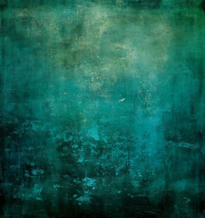 Fototapeta na wymiar Dark green grungy background texture.