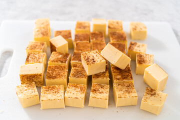 Christmas Eggnog fudge