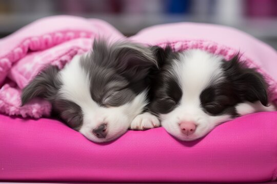 Puppies sleeping cheap together