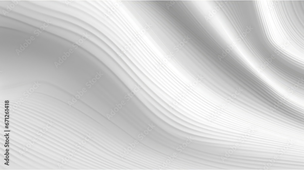 Poster white 3 d background with wave illustration beautiful bending pattern for web screensaver light gray