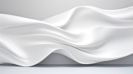 Obraz premium White Silk Background 