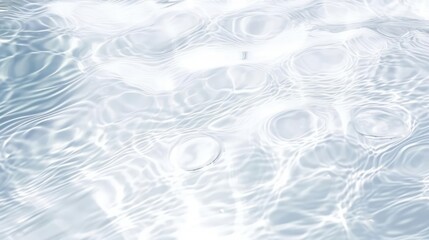 Obraz premium White water with ripples on the surface Defocus blurred transparent white colored clear calm water surface texture with splashes