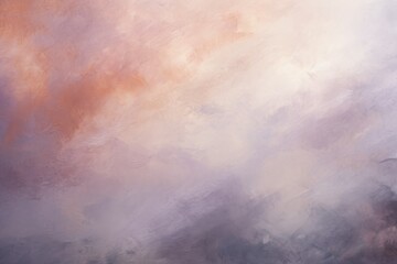 A painting depicting a plane soaring through a cloudy sky. This image captures the beauty and...