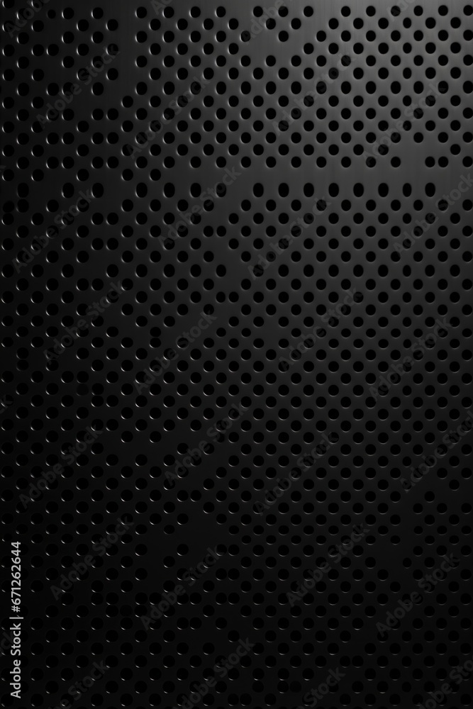 Aufkleber A detailed view of a metal surface with evenly spaced holes. This versatile image can be used in various projects requiring a texture or pattern, such as industrial designs or architectural concepts