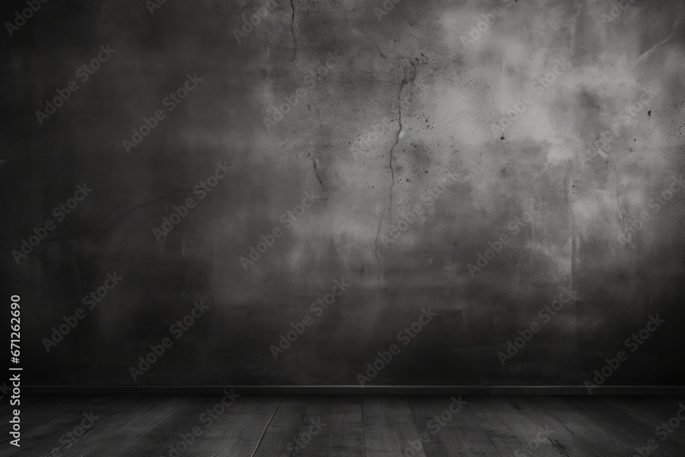 Poster A black and white photo of an empty room. This versatile image can be used in various design projects