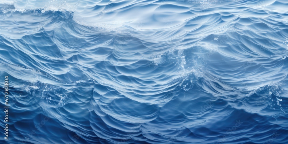 Aufkleber a picture capturing the beauty of a large body of water with powerful waves. this image can be used 