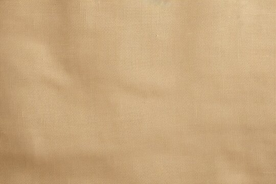 A close up view of a tan cloth against a clean white background. This versatile image can be used in various design projects