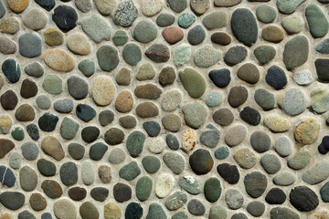 Natural rustic stones on the facade - Colombian architecture