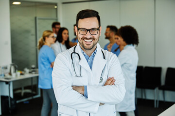 doctor nurse portrait man hospital group team medical uniform health surgeon adult stethoscope smiling professional clinic medicine male happy female occupation teamwork care