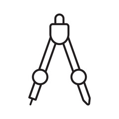 Measurement tool outline icon