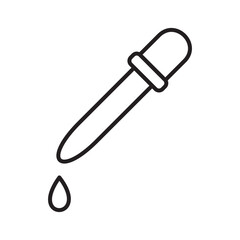 Science laboratory chemical test tube outline icon