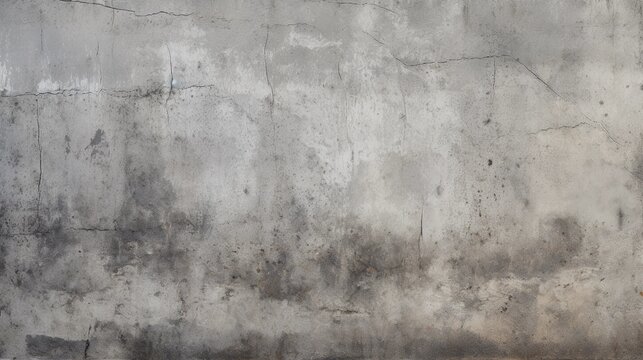 Raw concrete texture, cracks and scratches, industrial wallpaper © PhotoHunter