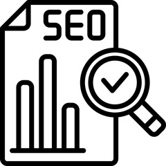 analysis line icon. vector icon for your website, mobile, presentation, and logo design.