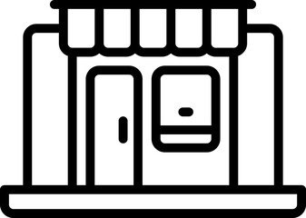 online shop line icon. vector icon for your website, mobile, presentation, and logo design.
