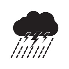 stormy weather icon logo vector design template