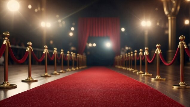 Red Carpet  at a Glamorous Movie Premiere
