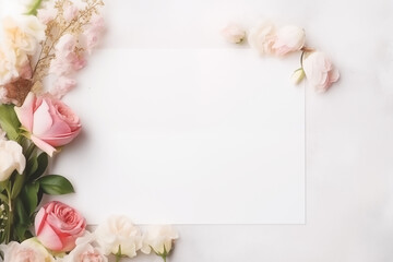 Obraz na płótnie Canvas Wedding Card Banner Card with Empty Space Background for Text