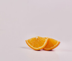 orange on a plate