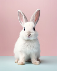 A cute little bunny on a clean background