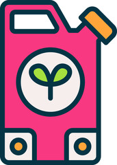 biofuel filled color icon. vector icon for your website, mobile, presentation, and logo design.