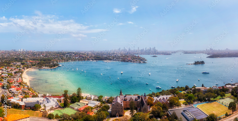 Poster d syd watsons bay beach to cbd pan