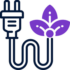 sustainable energy dual tone icon. vector icon for your website, mobile, presentation, and logo design.