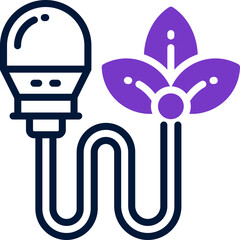 eco light dual tone icon. vector icon for your website, mobile, presentation, and logo design.