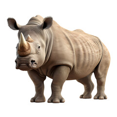 Obraz premium Rhino on transparent background