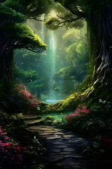 Poster Forêt des fées Fairytale Magical forest