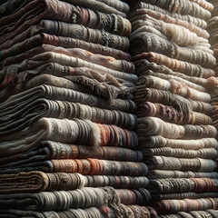 Warm texture and fabric