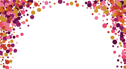 Colorful geometric abstract background. Overlapping colorful circles. Modern elegance, bright fashion background. For card, banner, poster, flyer, and web. Vector illustration