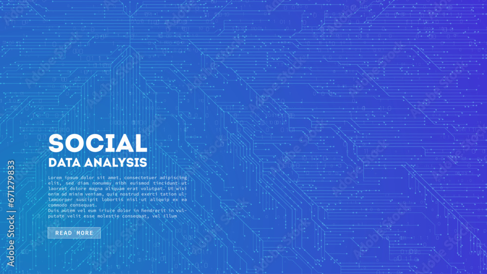 Poster Big Data cloud computing. Blockchain visualiztion. Social network information complexity.